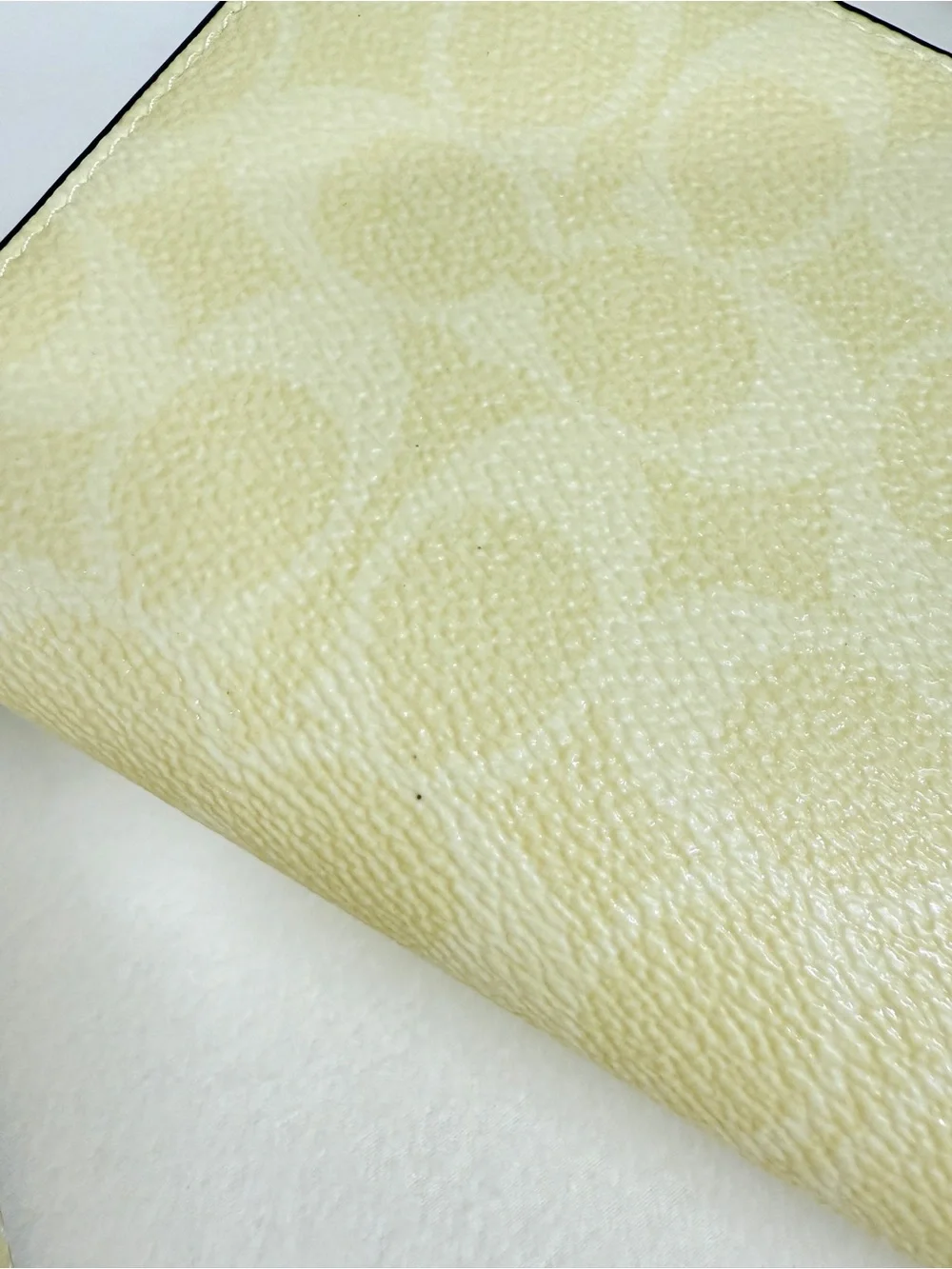 Coach Butter Yellow Long Zip Around Wallet In Signature Canvas Bag Purse cw778